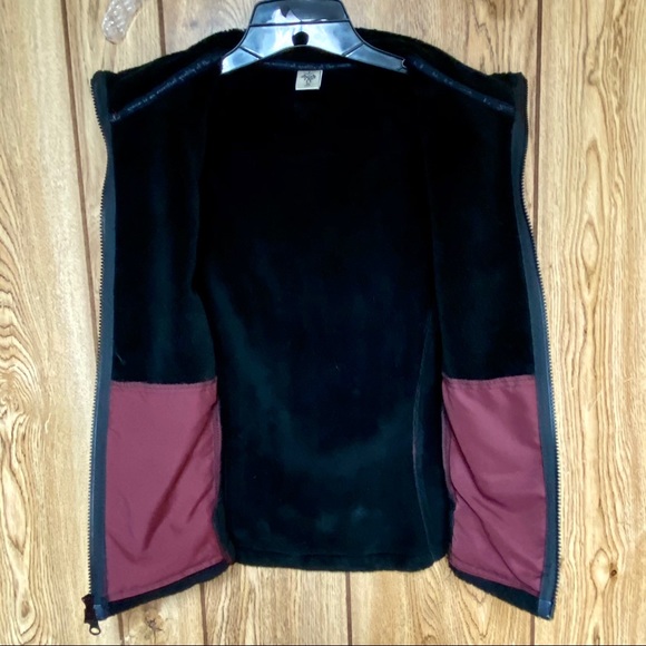 Prana Vest Fleece Lined Full Zip Faux Fur Womens M - Picture 4 of 6